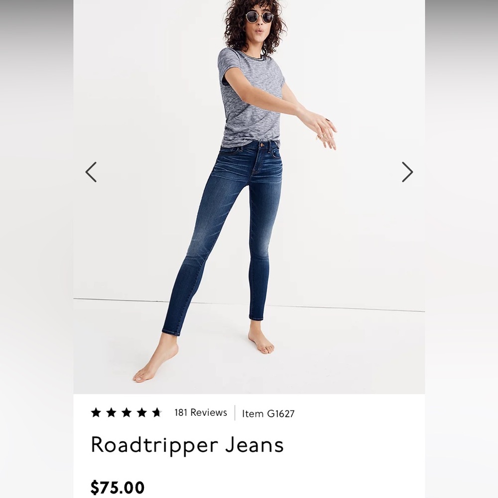 Madewell Roadtripper Jean Size 30 NWOT